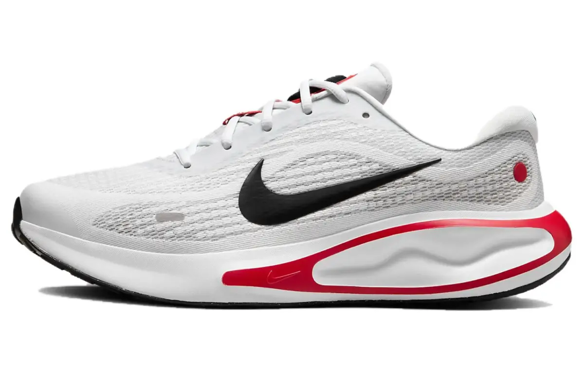 Nike Journey Run White Fire Red Cement Grey Black