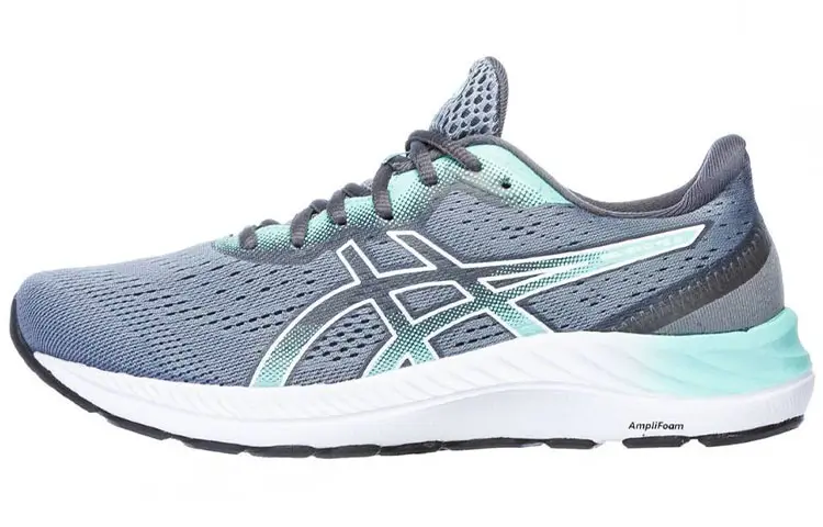 Asics Gel Excite 8 Fabric Low top Running Shoes Women's Gray Green