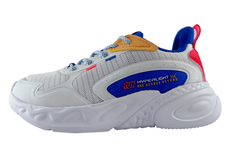 361° Slip Resistant Abrasion Resistant Low top Running Shoes Women’s White Blue