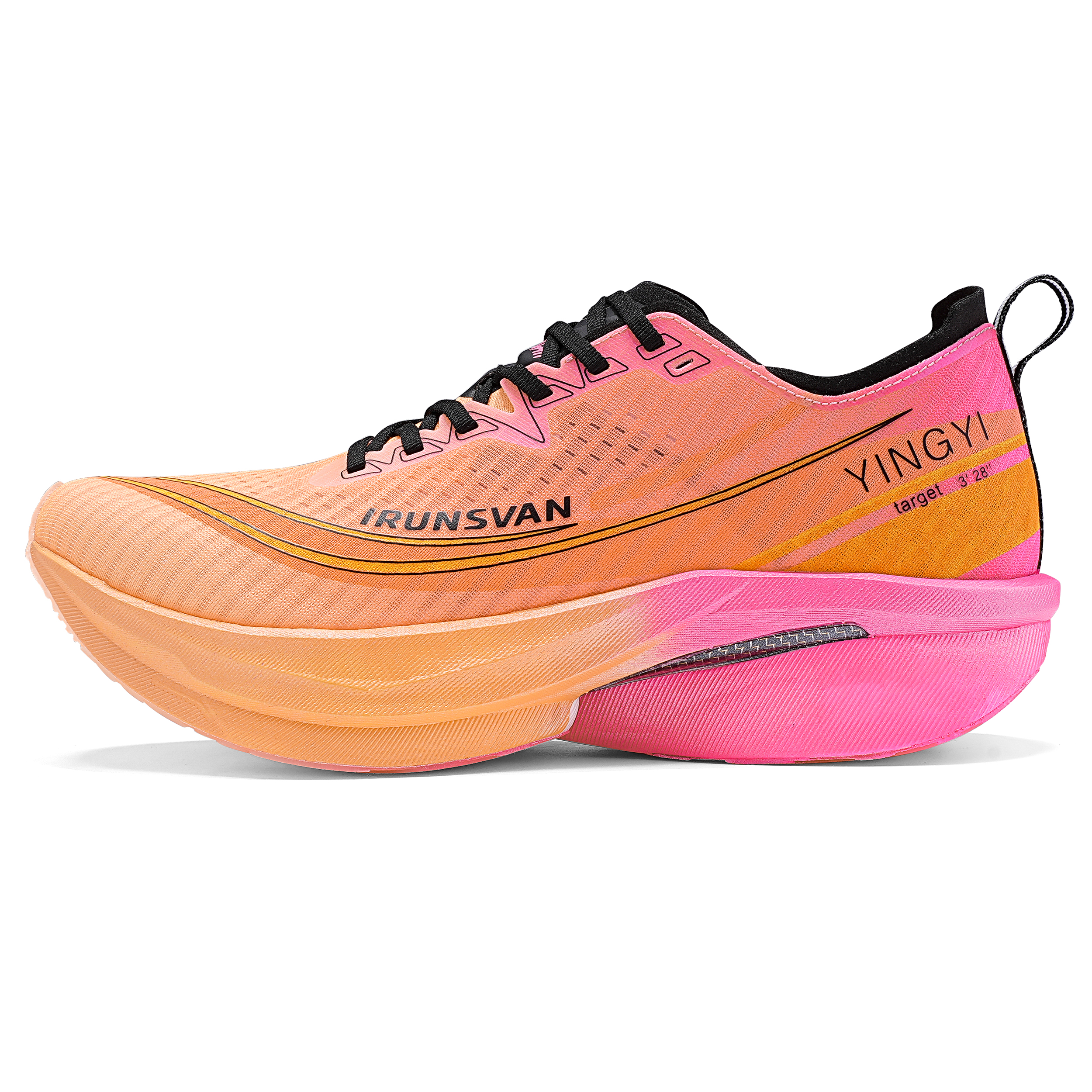 IRUNSVAN Low top Running Shoes Unisex Riding The Orange Wind