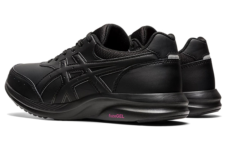 Asics Gel Fun Walker Textile, Leather Low top Running Shoes Women’s Extreme Night Black