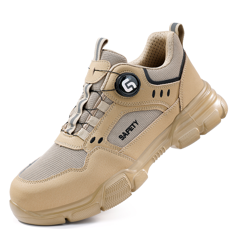 LANOUDUN Abrasion Resistant Impact Resistant Breathable Low top Outdoor Shoes Unisex Khaki
