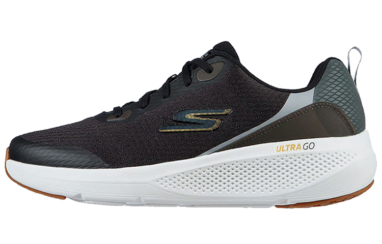 Skechers GO RUN Elevate Fabric Cushioning, Wear Resistant Low top Running Shoes Men’s Black Gray