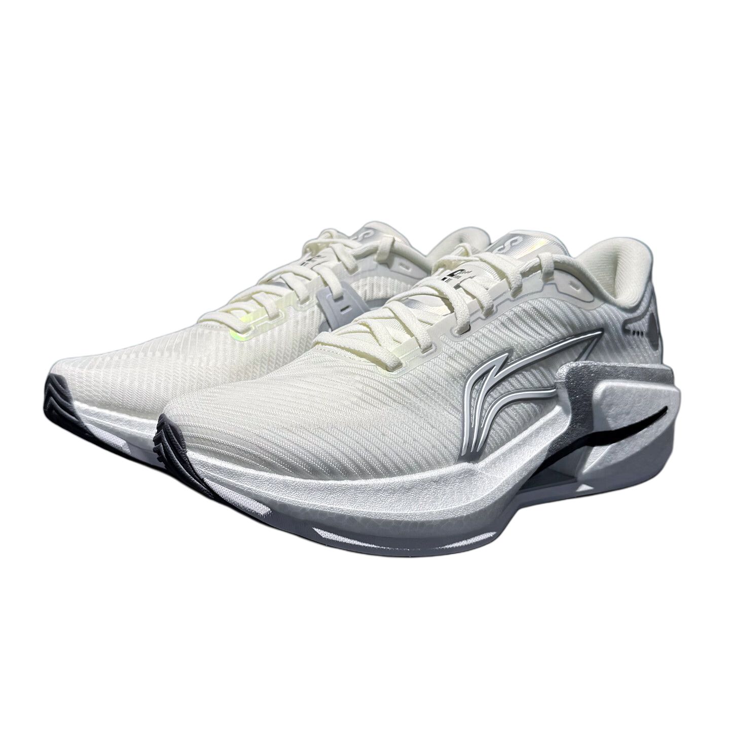 Li Ning Furious Rider 8 Cushioning Rebound Low top Casual Running Shoes Men’s White Silver