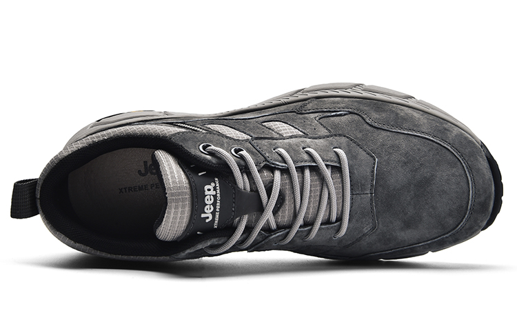 Jeep Pigskin Low top Outdoor Shoes Men’s Gray