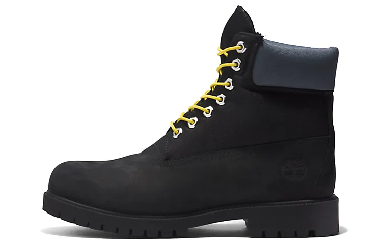 Timberland Heritage 6 Inch Waterproof Boots 'Black Regenerative Leather'