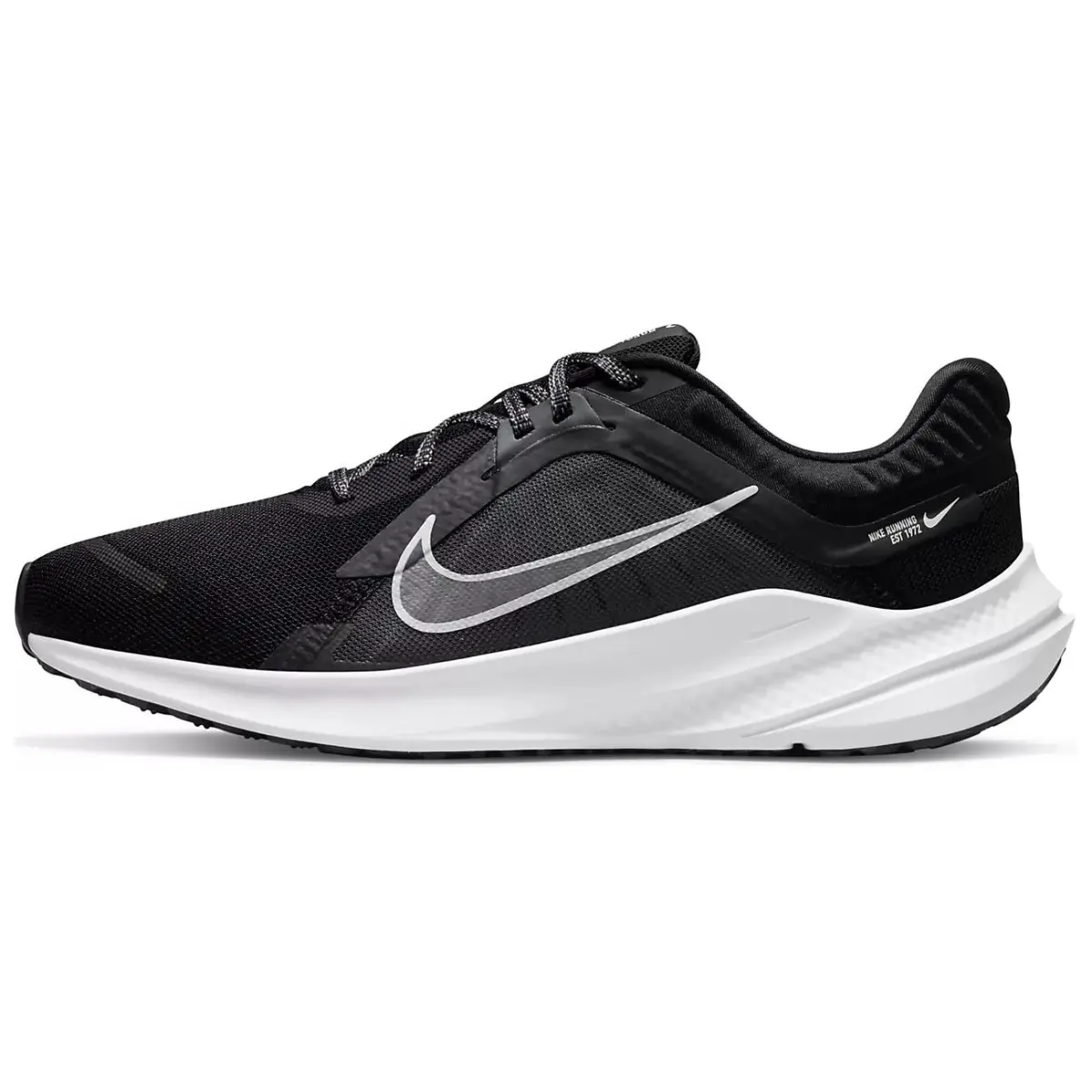 Nike Quest 5 Slip Resistant Abrasion Resistant Low top Long Distance Running Sprint Running Shoes Women's Black White