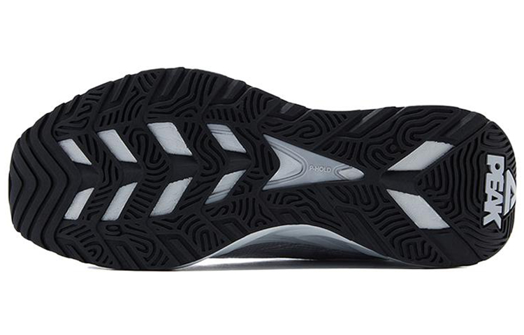 PEAK Mesh Fabric Breathable Abrasion Resistant Slip Resistant Low top Running Shoes Men’s White Gray