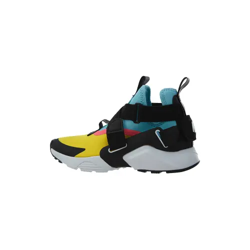 Nike Air Huarache City 'Black Yellow Blue' Gs