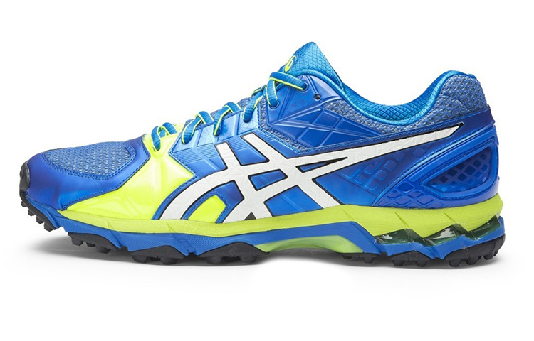 ASICS Gel Lethal Abrasion Resistant Breathable Low top Running Shoes Men's Blue Yellow