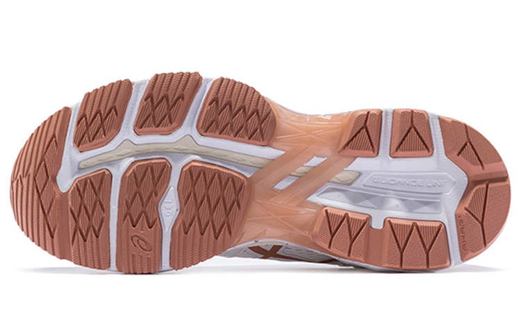 Женские кроссовки ASICS GT-Motor (бело-золотые) — фото 4
