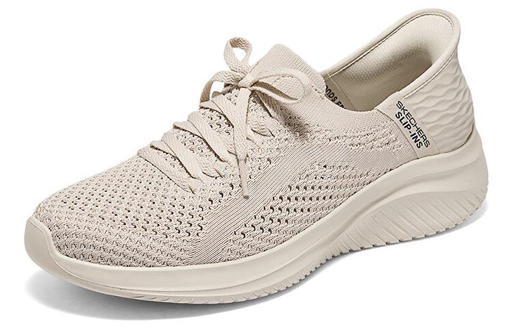 Skechers Cushioning Abrasion Resistant Breathable Low top Running Shoes Men’s Ecru