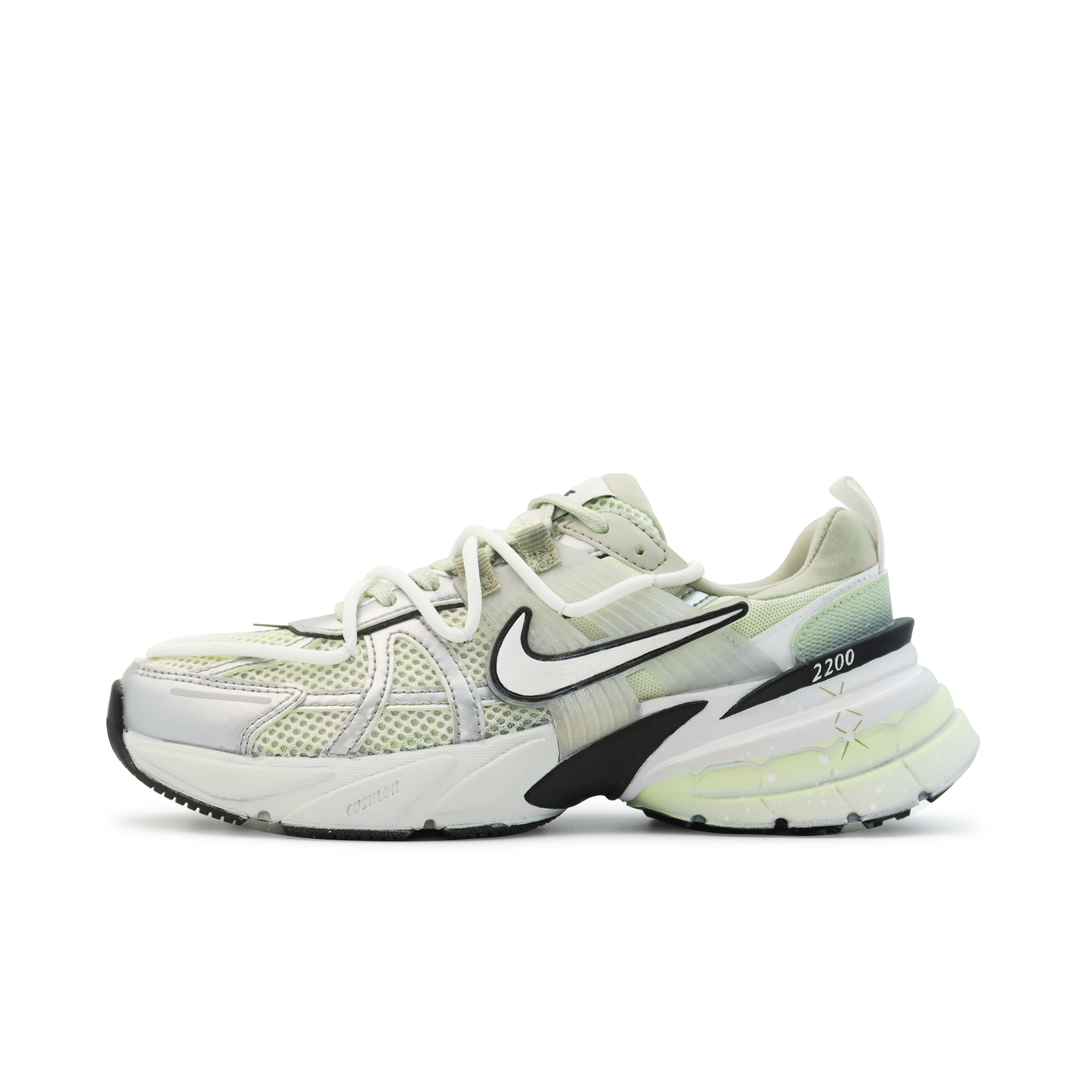 Nike V2K Run Casual Running Shoes Women's Silver White Green