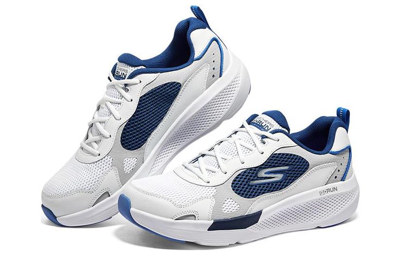 Skechers GO RUN Elevate Comfortable Mesh Low top Running Shoes Men’s Blue White