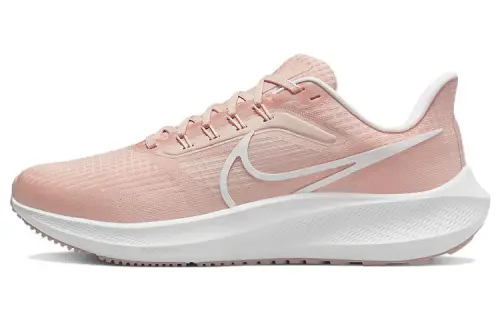 Nike Air Zoom Pegasus 39 walking sports fabric wrapping support low-top casual training running shoes women's pink and white