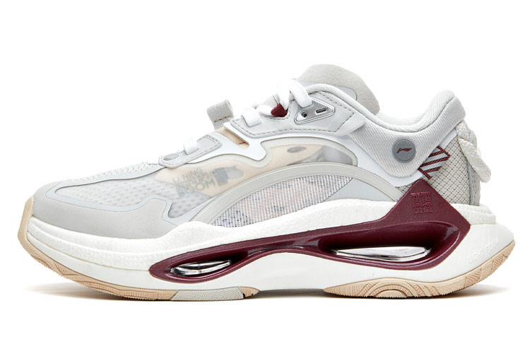 Li Ning Running Shoes Women’s Low Top White/Gray/Red