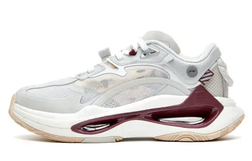 Li Ning Running Shoes Women's Low Top White/Gray/Red