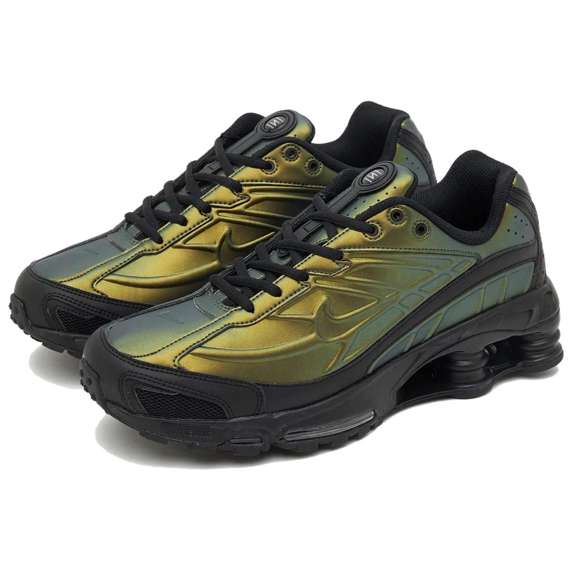 Nike Shox Ride 2 Abrasion Resistant Low top Running Shoes Unisex Green Black