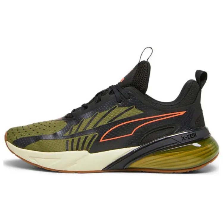 PUMA X Cell Fabric Breathable Low top Casual Running Shoes Unisex Green Black Red