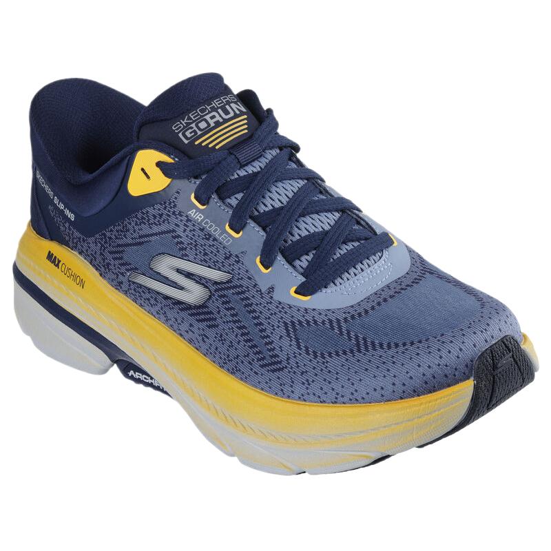Skechers MAX CUSHIONINGARCHFIT 2.0 Mesh Low top Running Shoes Men’s Blue