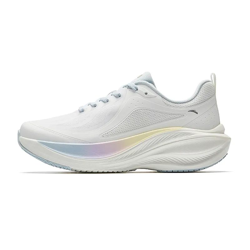 Anta Leaf 1.0 Slip Resistant Abrasion Resistant Low top EVA Midsole Casual Running Shoes Women's Papyrus White