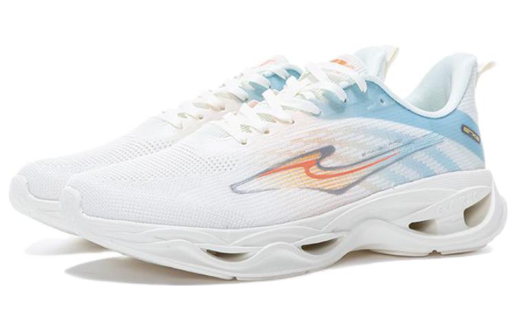 Erke Abrasion Resistant Abrasion Resistant Low top Running Shoes Men’s White Orange