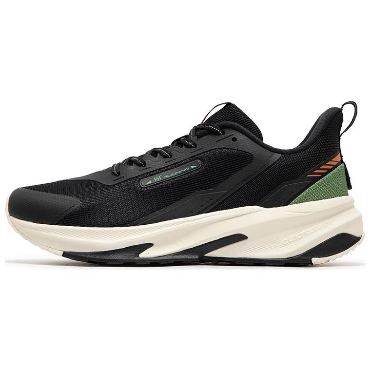 361° Yushan Breathable And Slip Resistant Low top Casual Running Shoes Men’s Black Beige