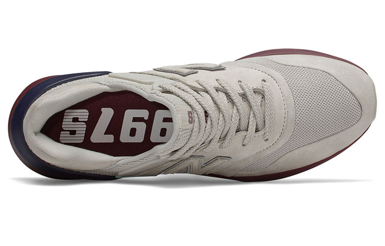 Кроссовки New Balance 997S (бордовые) — 淡卡其/深棕 — фото 3