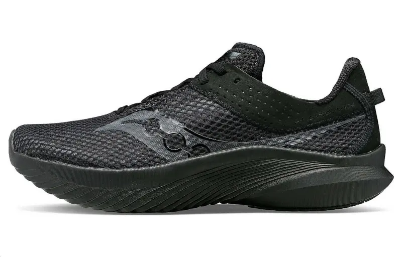 Saucony Kinvara 14 Comfortable Abrasion Resistant Breathable Low top Running Shoes Women's Black