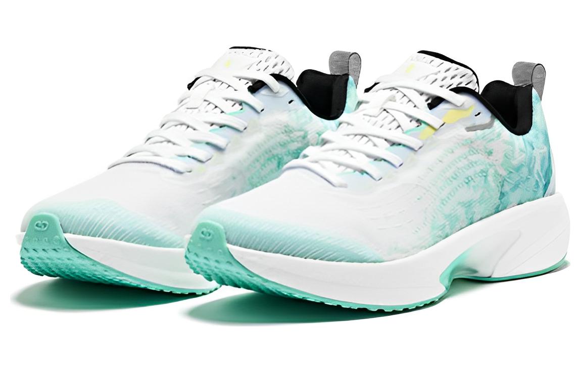 QIAODAN Cushioning Lightweight Running Shoes Men’s White Green
