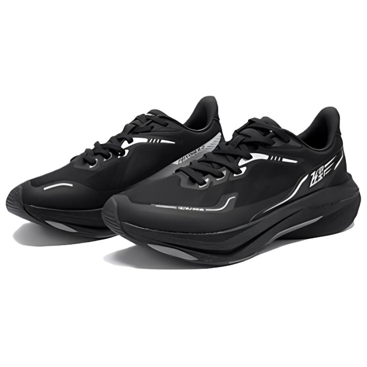 QIAODAN Feiying 5.0 Cushioning, Slip Resistant, Abrasion Resistant Support Low Top Casual Running Shoes Men’s Black