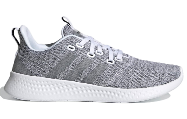 Женские кроссовки adidas neo Puremotion (серо-белые) — фото 2
