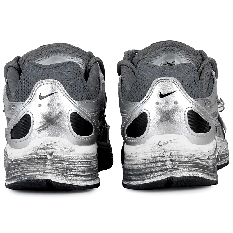 Nike P 6000 Cushioning, Wear Resistant Low top Casual City Commuting Running Shoes Unisex Silver