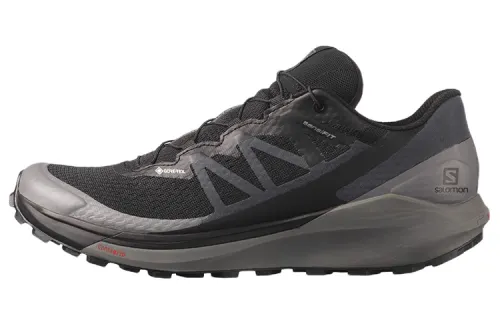 SALOMON Sense Ride 4 Comfortable Fabric Abrasion Resistant Abrasion Resistant Low top Running Shoes Men's Black