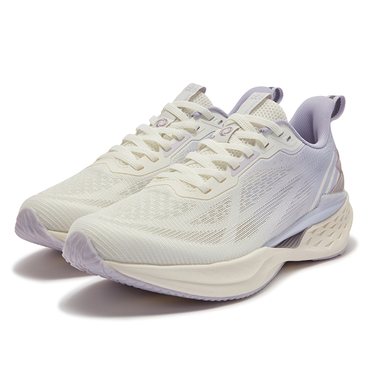 361° Abrasion Resistant Breathable Slip Resistant Low top Casual Running Shoes Women’s White Purple