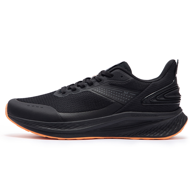 361° Sharp Sparkle Slip Resistant Abrasion Resistant Low top Running Shoes Men’s Black Orange