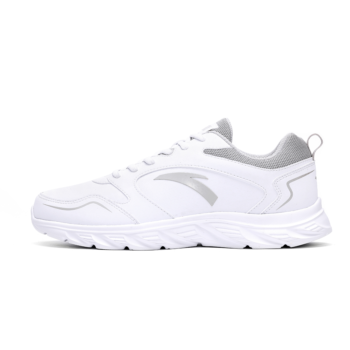 Anta Fabric Cushioning Slip Resistant Abrasion Resistant Low top Running Shoes Men’s White