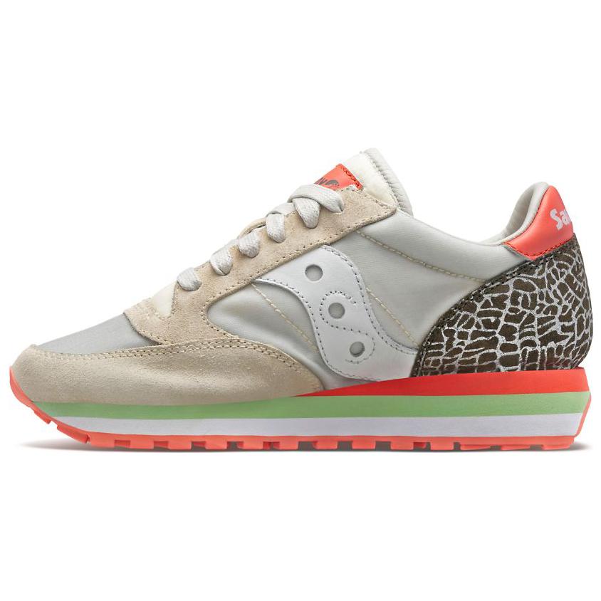 Saucony Jazz Original Comfortable Slip Resistant Low top Running Shoes Women's Ecru