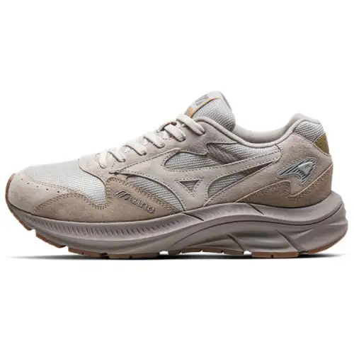 Mizuno Pi Retro Slip Resistant Abrasion Resistant Low top Running Shoes Unisex Light Gray/Stone Gray