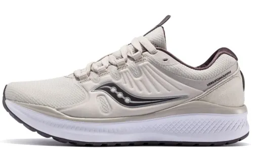 Saucony Inferno Fiery Flame Mesh Breathable And Lightweight Low top Running Shoes Women's Light Brown Yellow