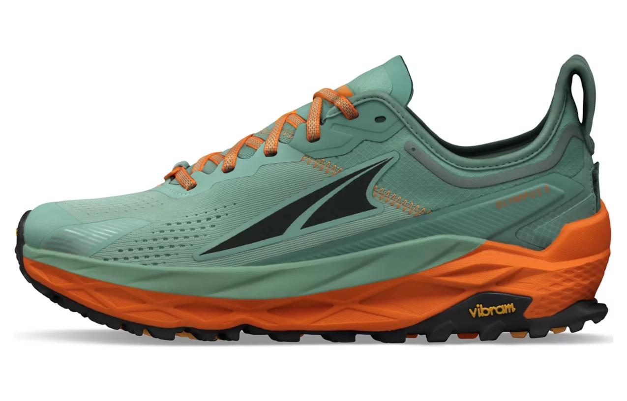 Altra Olympus 5 Running Shoes Men’s Low Top Green Orange