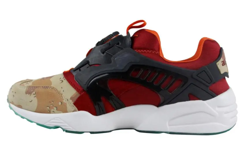 PUMA Disc Blaze Abrasion Resistant Breathable Low top Running Shoes Men's Black Red