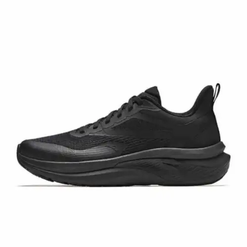 Anta Light Cloud Slip Resistant Abrasion Resistant Low top Running Shoes Men's Black