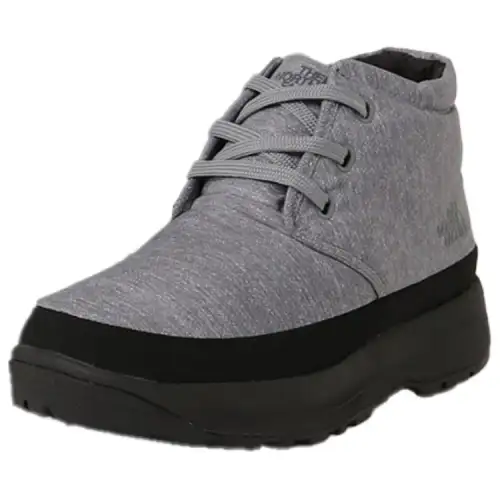 THE NORTH FACE Non Slip And Waterproof Mid top Outdoor Shoes Unisex Gray Black