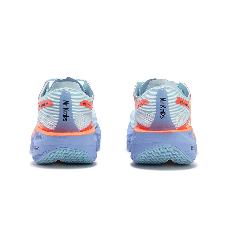361° Flame 3 Low top Full Length Carbon Plate Marathon Racing Running Shoes Unisex Blue Orange