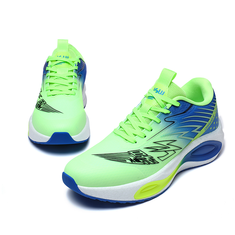 JSWEI Cushioning Slip Resistant Abrasion Resistant Low top Running Shoes Men’s