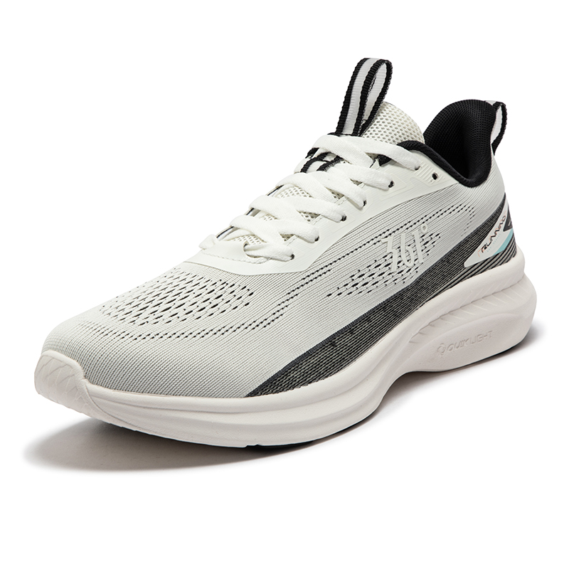 361° Abrasion Resistant Breathable Low top Running Shoes Men’s White Black