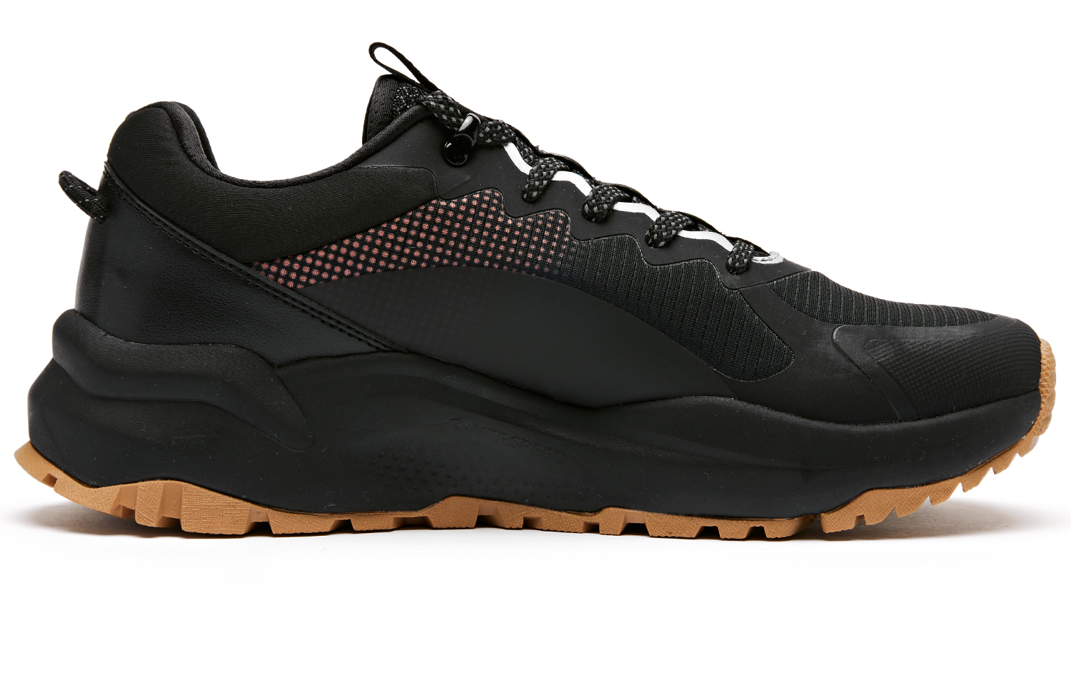 QIAODAN Slip Resistant Abrasion Resistant Low top Casual Running Shoes Men’s Black Brown
