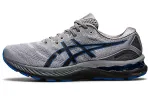 Asics GEL Nimbus 23 Abrasion Resistant Low top Running Shoes Men's Gray Blue