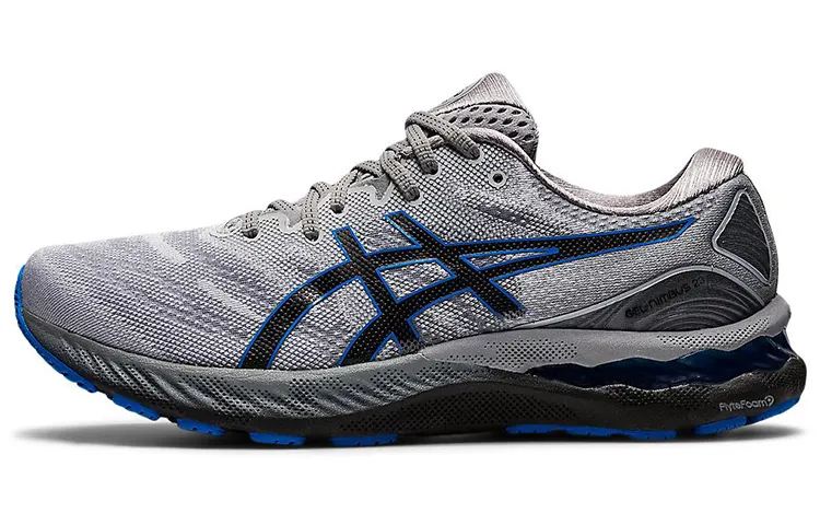 Asics GEL Nimbus 23 Abrasion Resistant Low top Running Shoes Men's Gray Blue